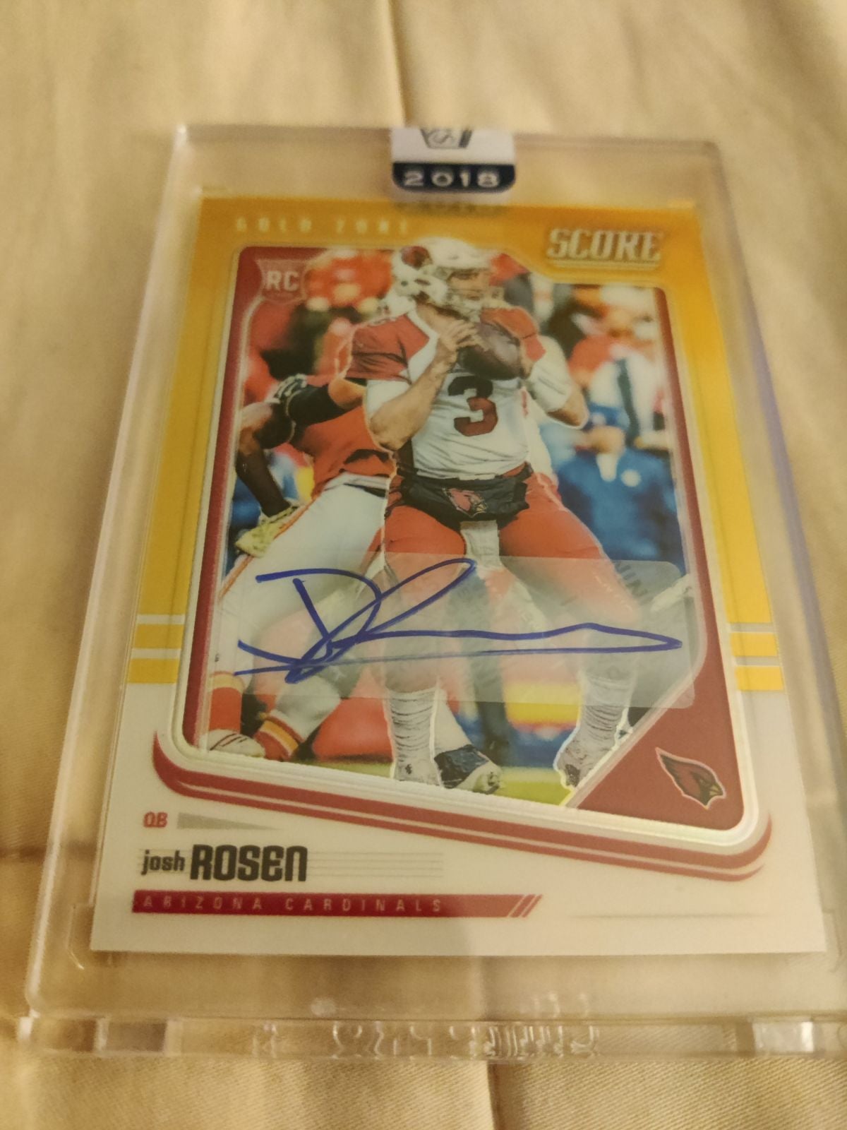 Josh Rosen Panini Gold Honors Auto /25