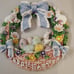 HAND PAINTED EASTER WREATH - New
