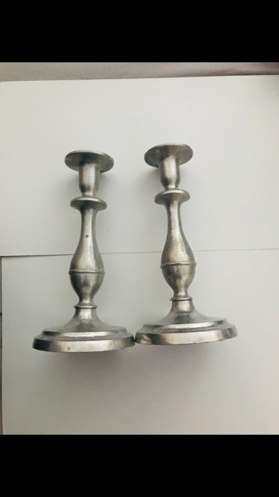 2 Candle Holders, Silver Candle Holder