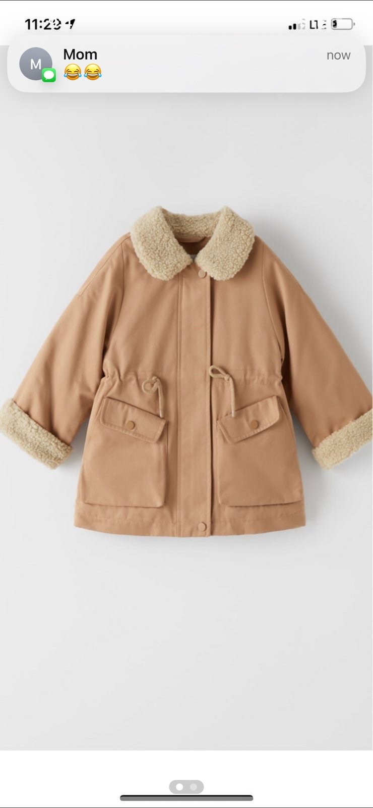 New Zara jacket sz 2/3y