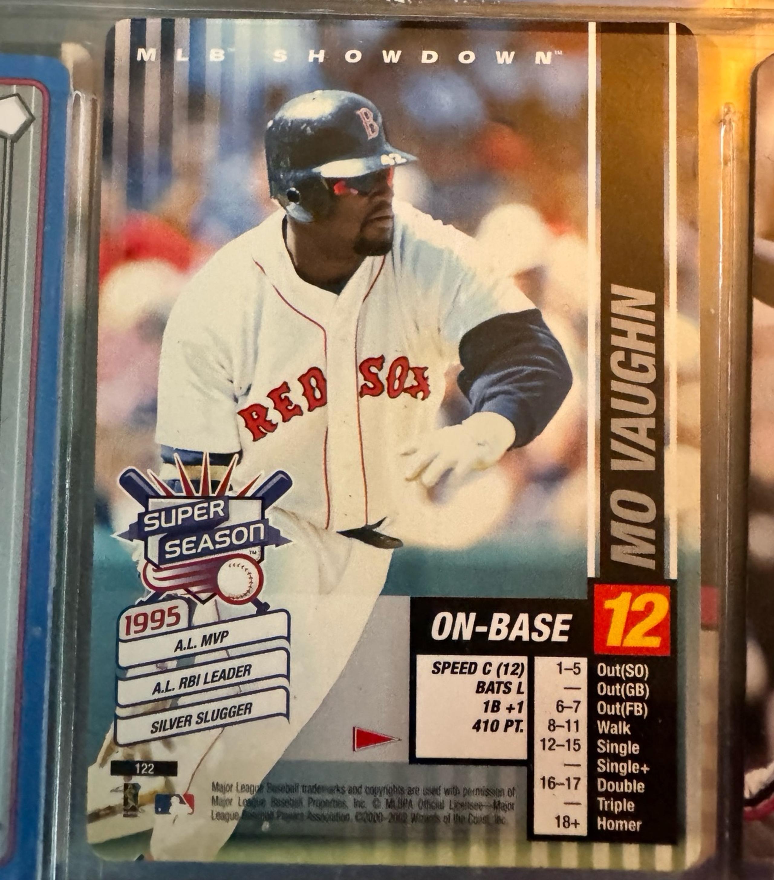 Mo Vaughn 2002 MLB Showdown Super Season Pennant Run Boston Red Sox