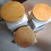 BLUE HEART STONEWARE CANISTER SET 3