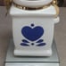 BLUE HEART STONEWARE CANISTER SET 3