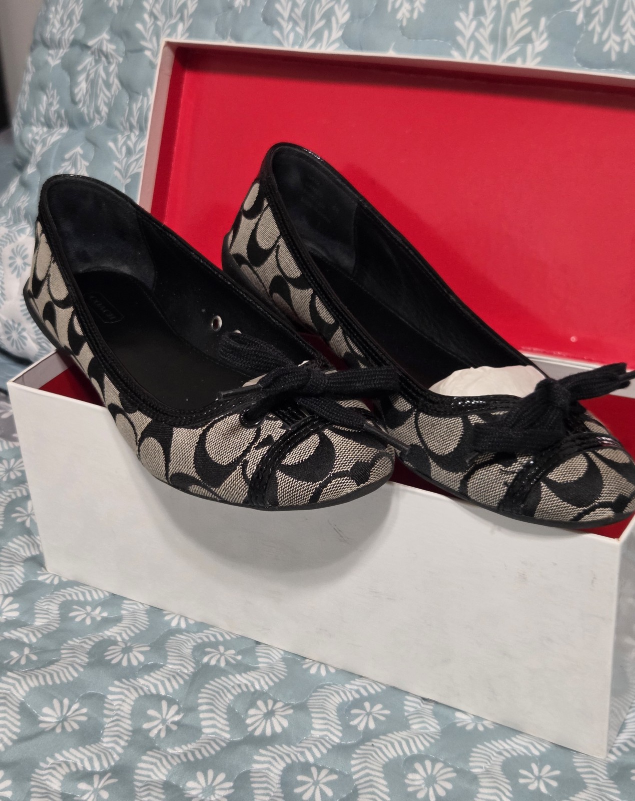 Authentic COACH Signature Flats - Women's size 8
