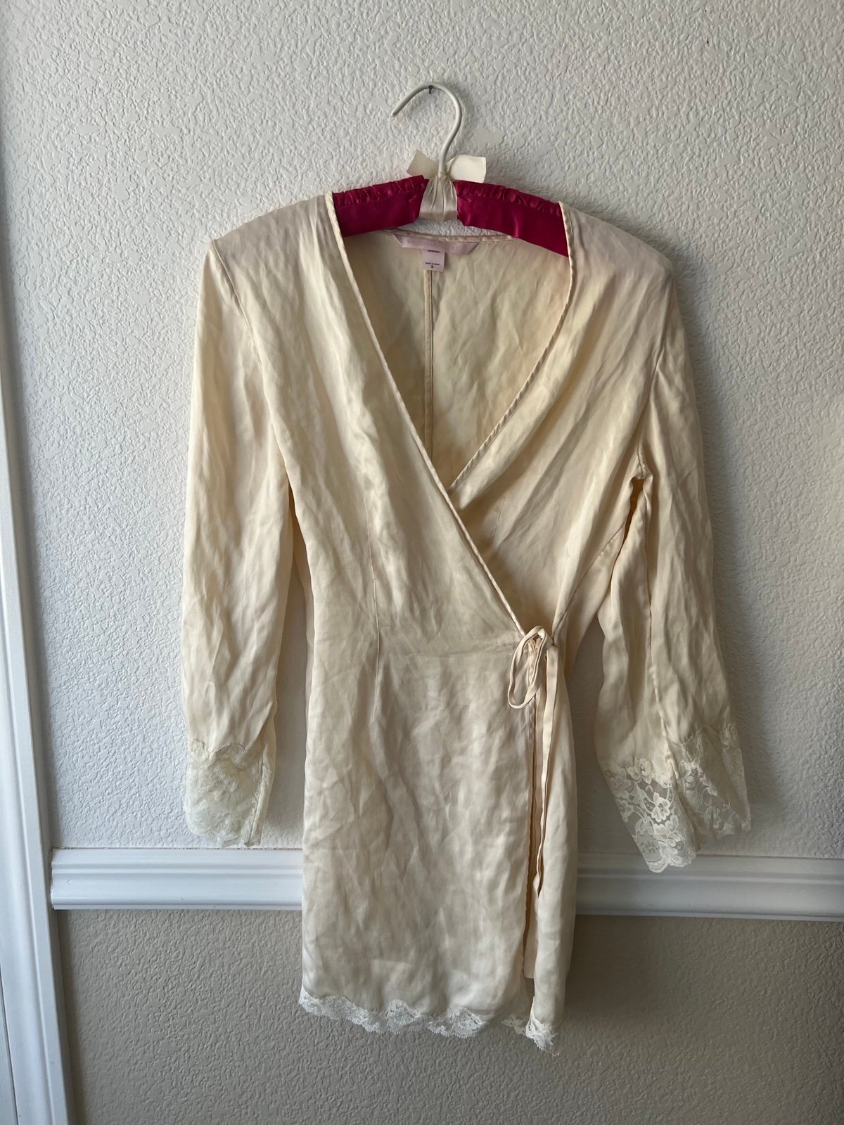 Victoria’s Secret silk robe.
