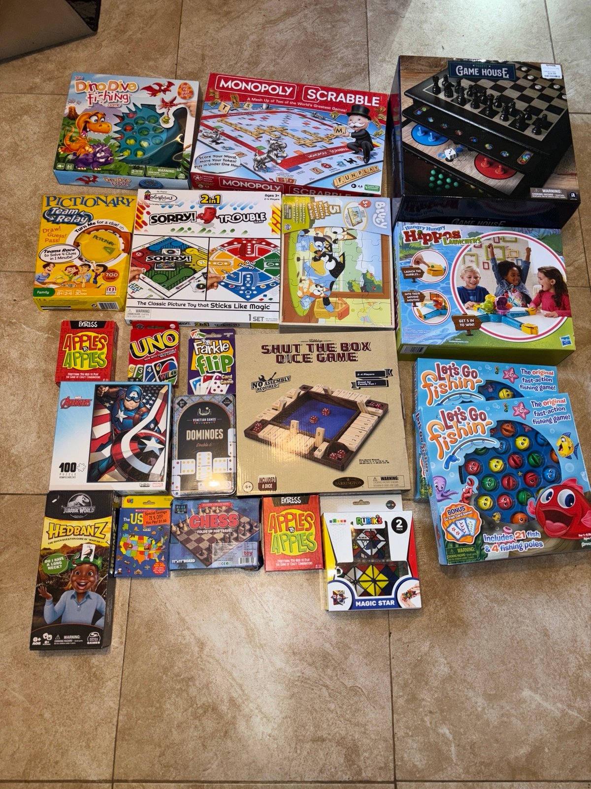 Large Children’s Board Game Lot ( 20 Unopened Items)