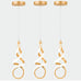 Gold Pendant Lights, 3 Pack