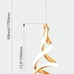 Gold Pendant Lights, 3 Pack