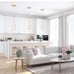 Gold Pendant Lights, 3 Pack