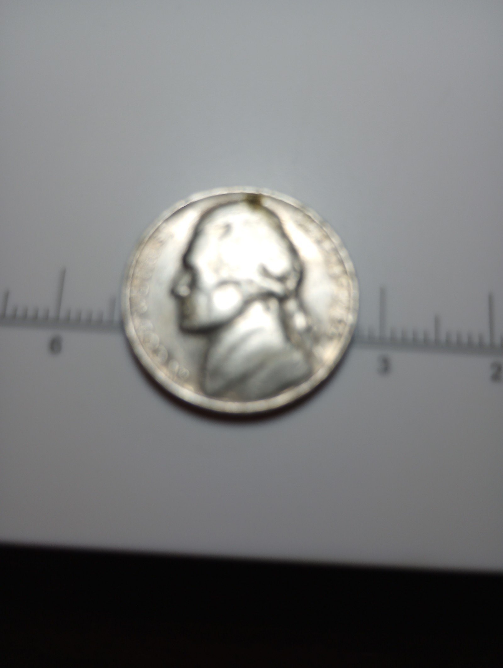 George Jefferson 1964 Philadelphia 5 c type 1 with dye cracks