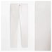 NWT. Massimo Dutti White Cotton/Linen Blend Denim-like Trousers. Size 30/EUR 38.