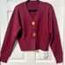Commense Elegant Metal Button Short Cardigan