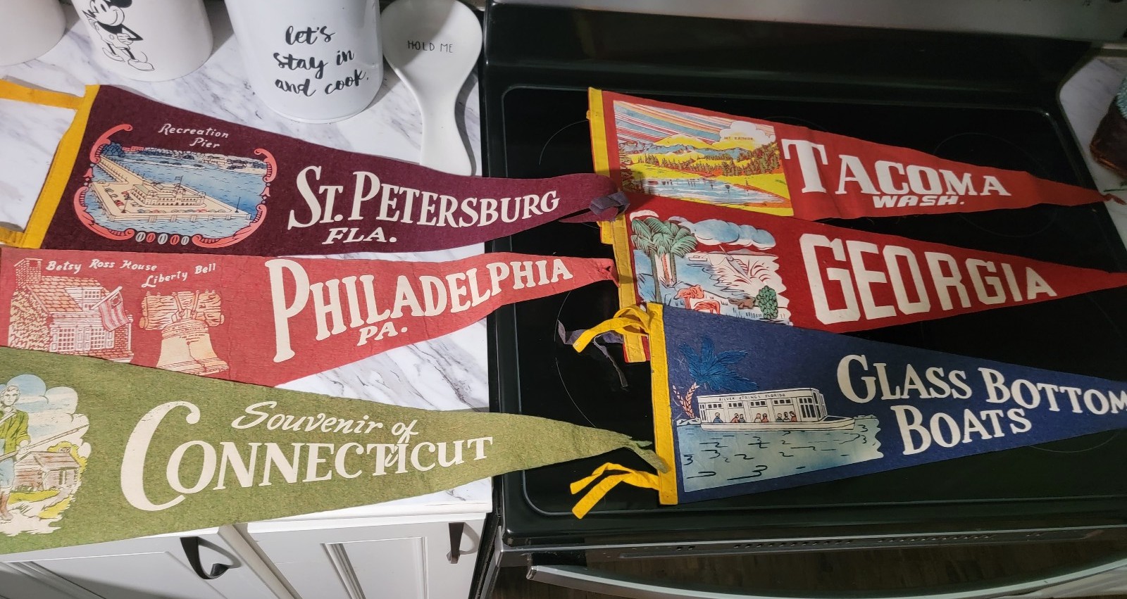 Vintage 1950s Pennant Lot