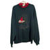 Vintage Cardinal Sweatshirt Womens Size XL Green Red Winter Granny USA Made