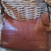 Designer Fossil vintage pebbled leather satchel pebbled crocodile Handbag Purse