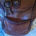 Designer Fossil vintage pebbled leather satchel pebbled crocodile Handbag Purse