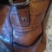 Designer Fossil vintage pebbled leather satchel pebbled crocodile Handbag Purse