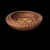 Vintage Handcrafted Woven Wicker Rattan Set of 4 Nesting Bread Decor Baskets