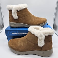 Skechers Women's On-The-Go Joy Bundle Up Boots Brown #15501 Size 10 NIB