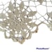 Vintage crocheted ivory lace tablecloth 74 x 85
