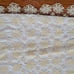 Vintage crocheted ivory lace tablecloth 74 x 85