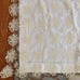 Vintage crocheted ivory lace tablecloth 74 x 85