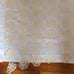 Vintage crocheted ivory lace tablecloth 74 x 85