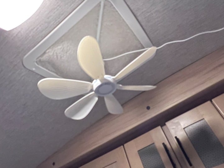 USB Mini Small Ceiling Fan quiet Camping RV Fans Emergency Portable Outdoor