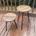 14 & 20 , Metal Small Round Plant Stand Table, Mid Century Modern