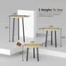 14 & 20 , Metal Small Round Plant Stand Table, Mid Century Modern