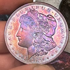 1921 Monster toned morgan silver dollar