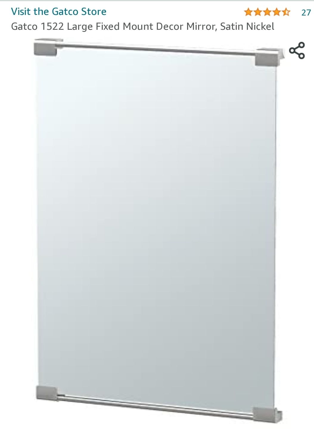 2 Bathroom Vanity Mirrors