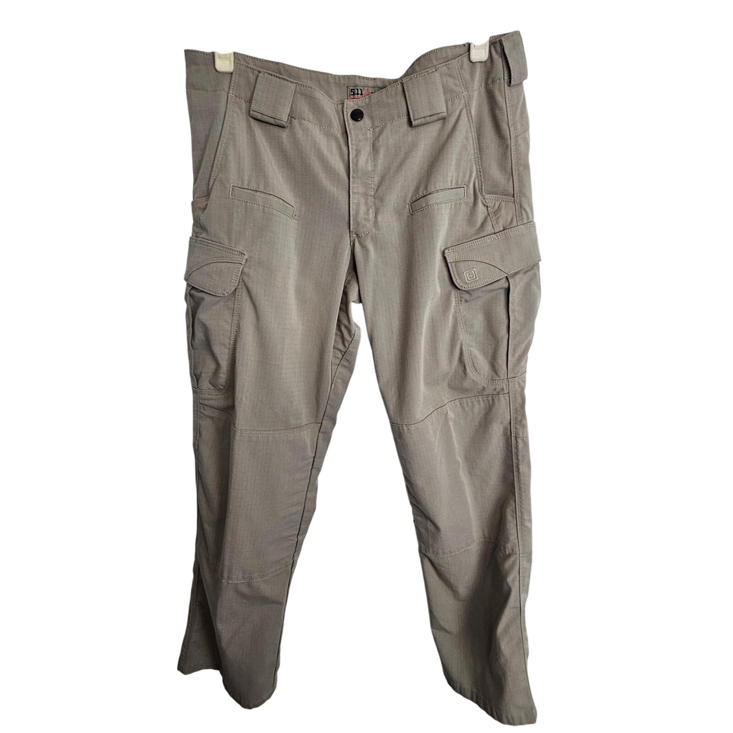 5.11 Tactical Tan Cargo Pants Work Pants Women 12R Canvas Pants with Pockets