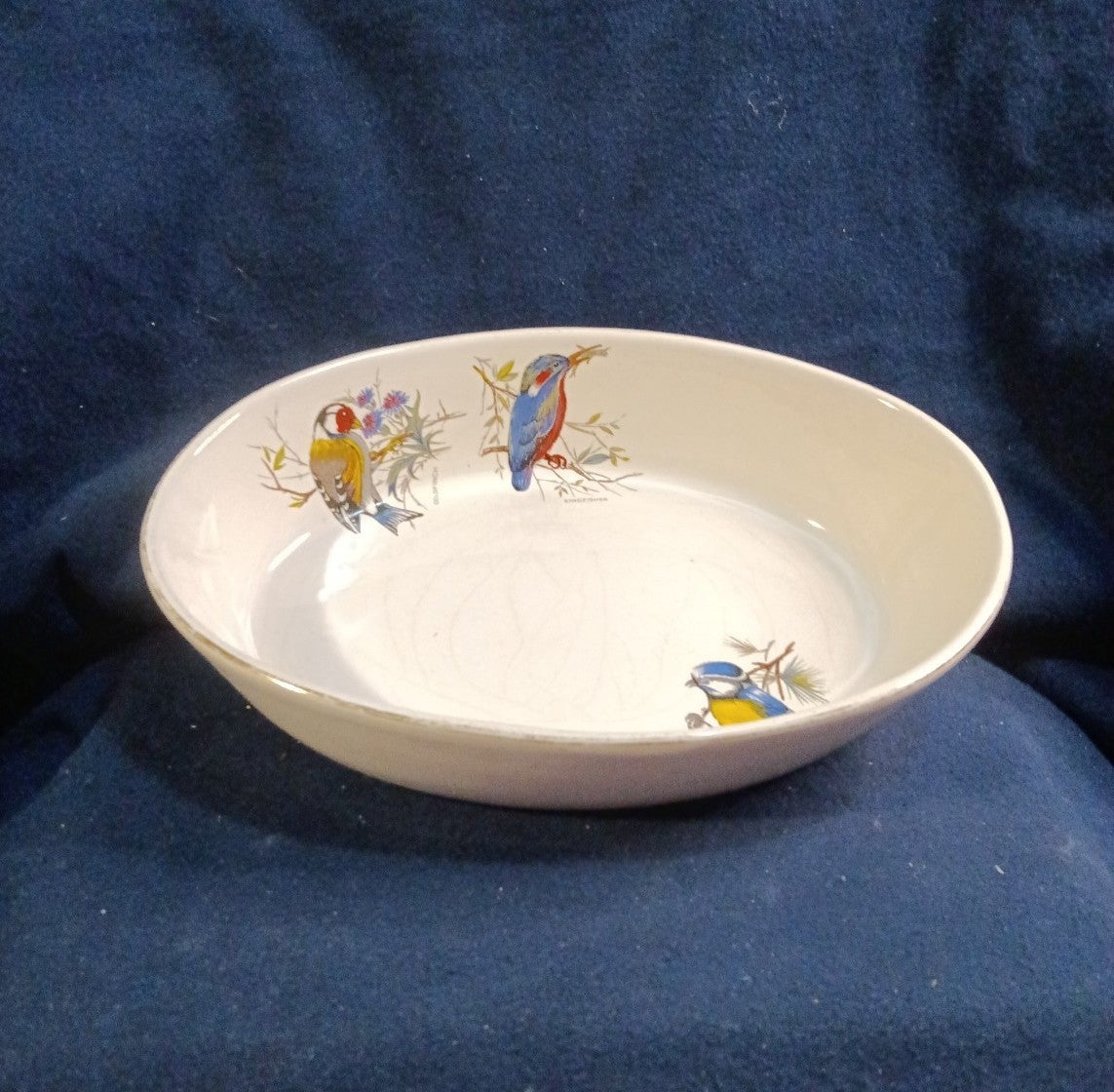 Vtg Pfaltzgraff Bird Oval Serving Dish.10 Free Shipping