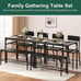 Shintenchi Kitchen Table Chairs Set of 4, Dining Table Set for 4 with Bench and