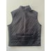 Banana Republic Black Quilted Fleece Vest Women’s Medium Full Zip