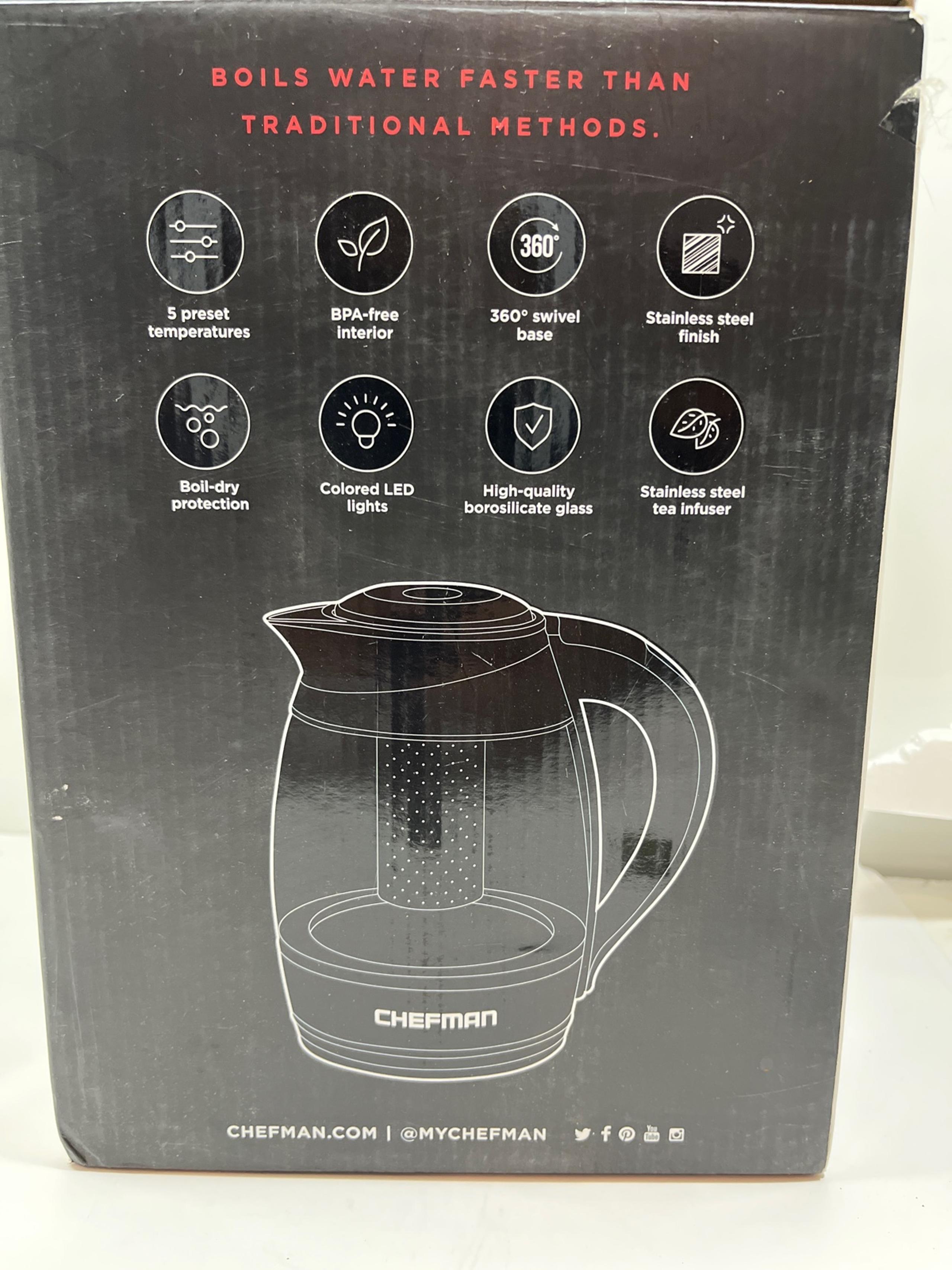 Chefman electric kettle 1.8