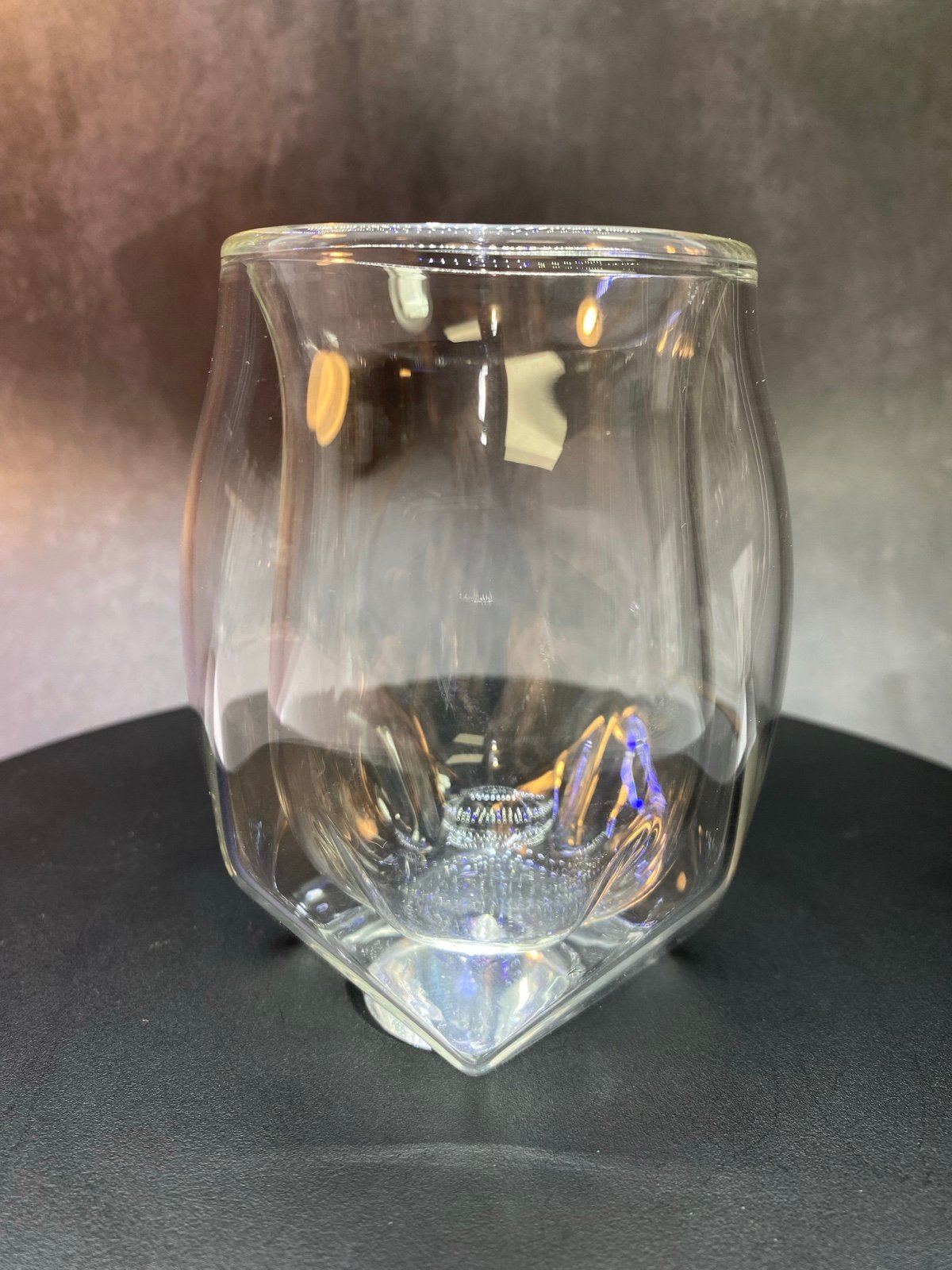 (6) 2-Black Norlan Whiskey Glasses VAILD Edition. 4-Clear Modern Mouth-Blown Dou