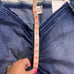 BDG Ruched Dipped V Flare Blue Stretch Jeans NWT Size 34 Urban Outfitters New
