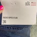 BDG Ruched Dipped V Flare Blue Stretch Jeans NWT Size 34 Urban Outfitters New