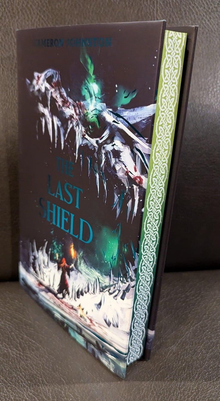 Broken Binding The Last Shield Signed Numbered Digital Edges Embossed Endpapers
