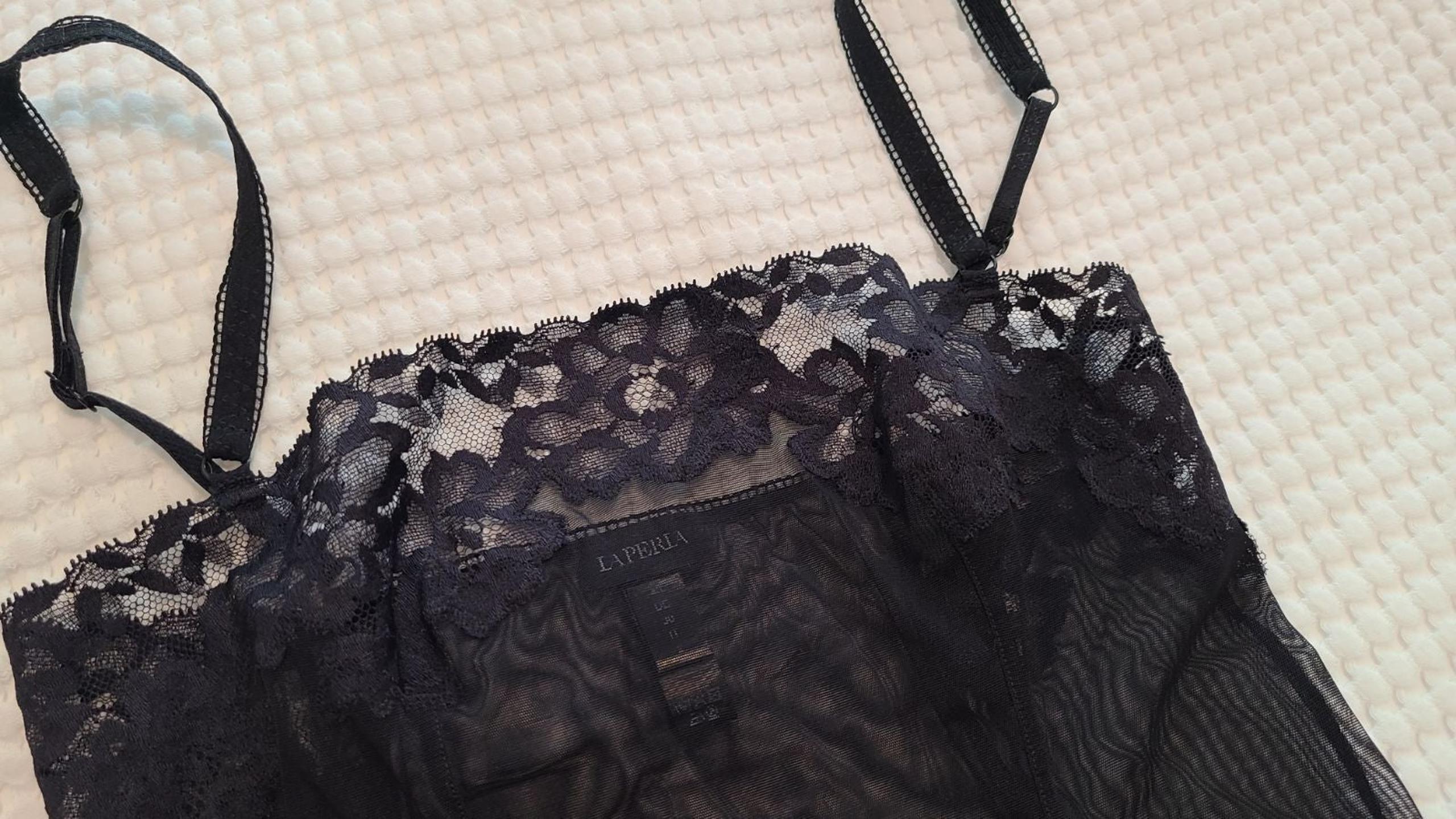 La Perla Lace Chemise Slip Dress Black 2