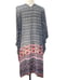 Pool to Party Swim Coverup Kimono Open Front One size Navy Pink