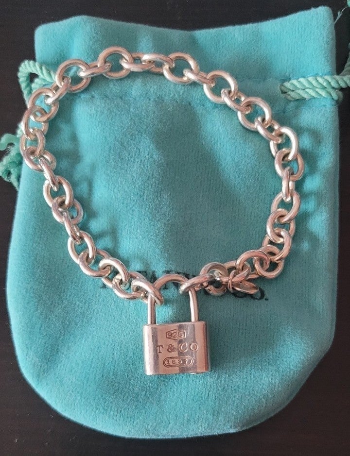 Tiffany &co padlock bracelet for women