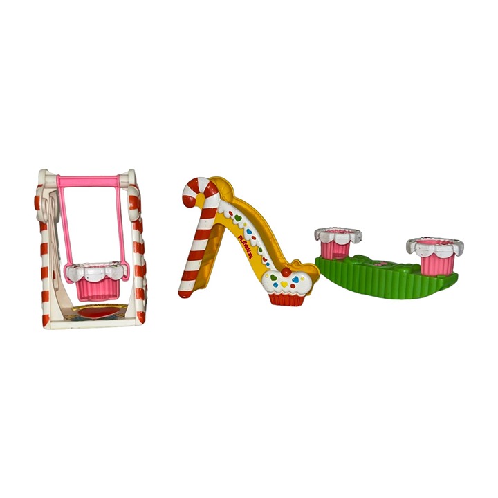 Vintage 1982 Playskool Candy Land Kids Playground Swing Teeter Totter Slide