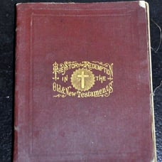 Antique Story of Redemption Bible 1878