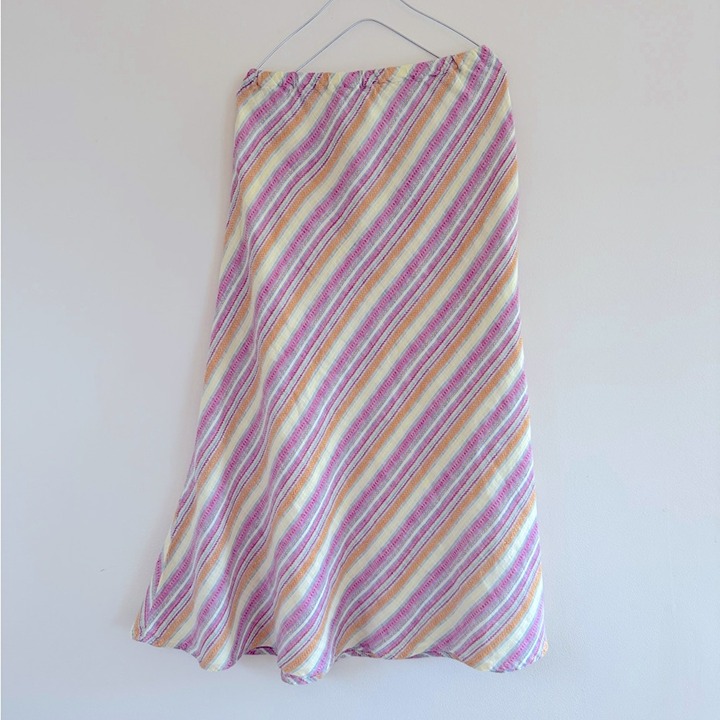 Vintage CP Shades Cotton Skirt Side Striped Multicolor Women's Skirt Size S
