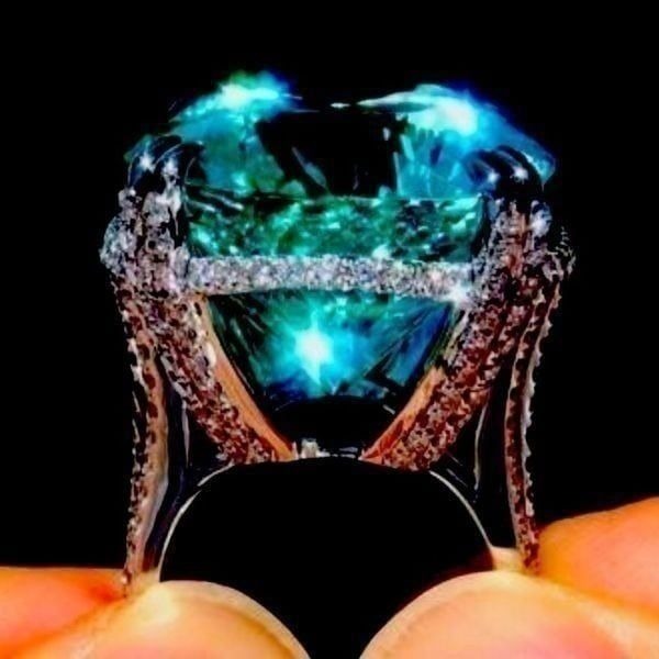 NEWHuge GREEN Flawless Paraiba Tourmaline RING