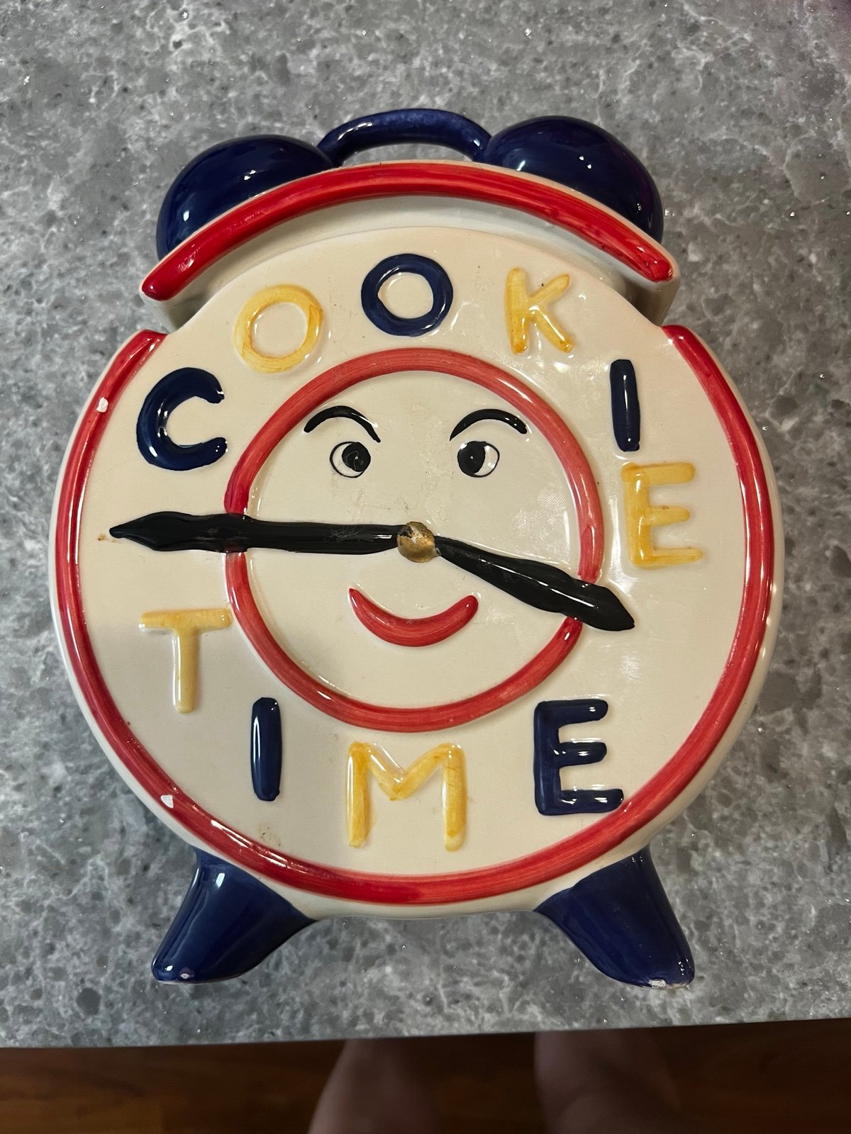 Vintage retro cookie time cookie jar 10”tall