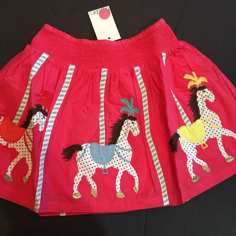 Mini Boden Appliqué Skirt